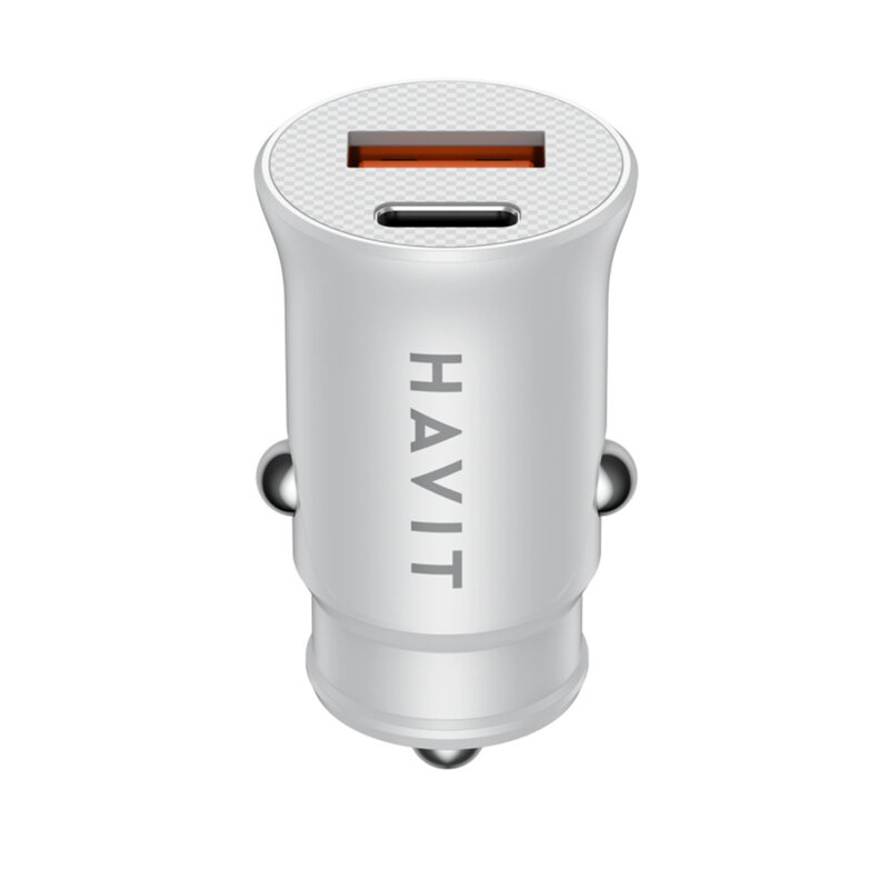Incarcator auto bricheta PD20W Havit CC2022, alb