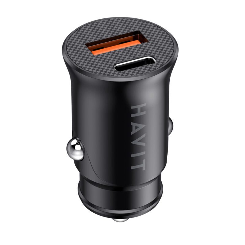 Incarcator auto bricheta PD20W Havit CC2022, negru