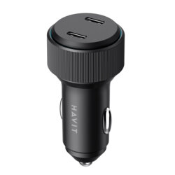 Incarcator auto bricheta PD30W Havit CC2014, negru