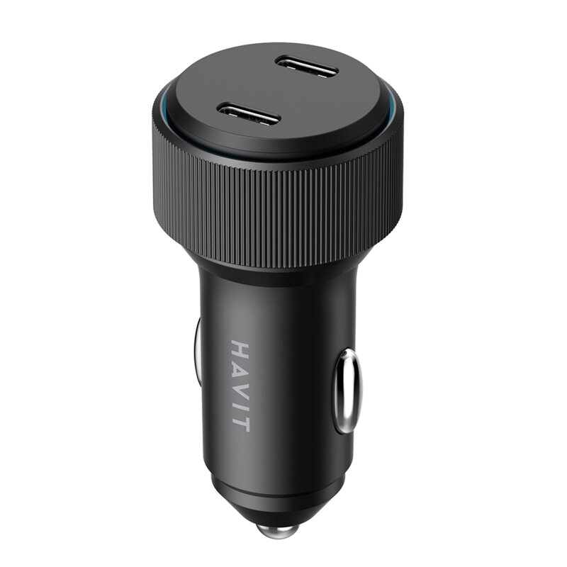 Incarcator auto bricheta PD30W Havit CC2014, negru