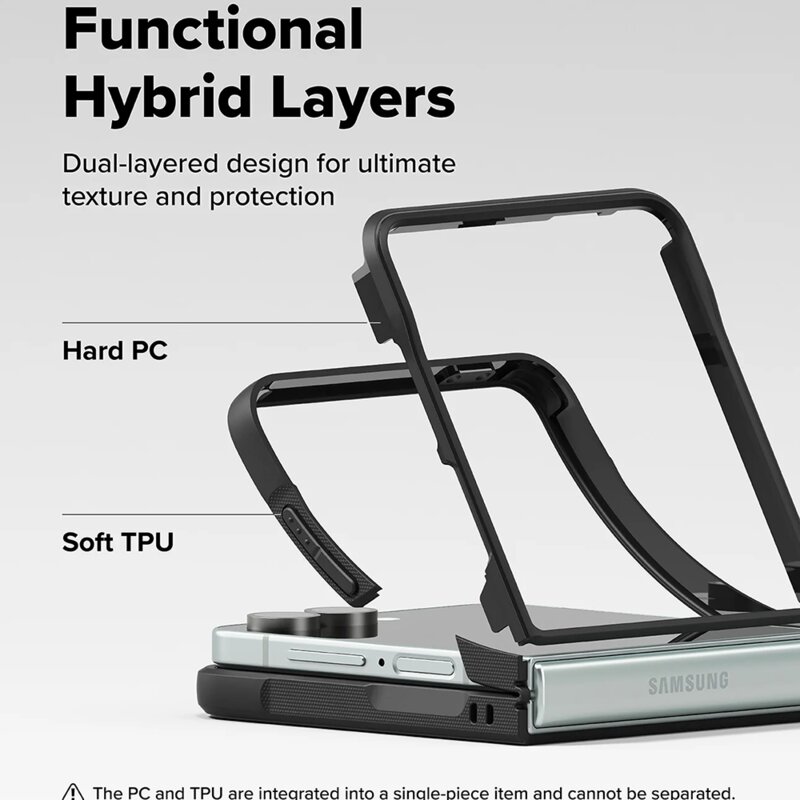 Husa Samsung Galaxy Z Flip7 Ringke Onyx, negru