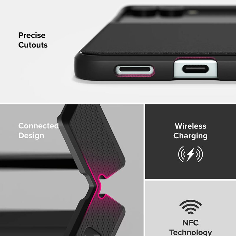 Husa Samsung Galaxy Z Flip7 Ringke Onyx, negru