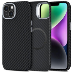 Husa iPhone 14 Techsuit CarbonHalo MagSafe, negru