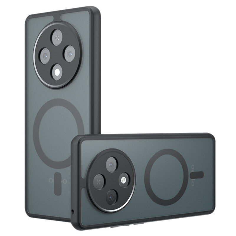 Husa Oppo Reno12 F 5G Techsuit PureFrost MagSafe, negru frost