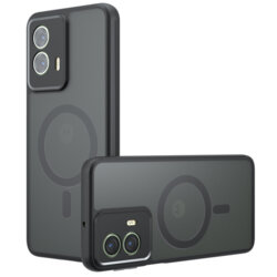 Husa Motorola Moto G85 Techsuit PureFrost MagSafe, negru frost
