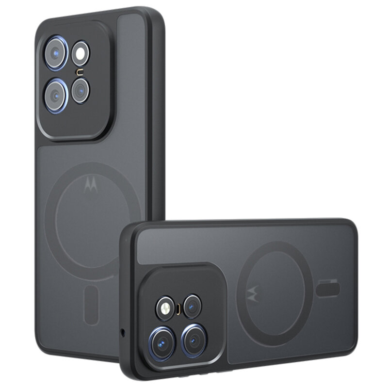 Husa Motorola Edge 50 Pro Techsuit PureFrost MagSafe, negru frost
