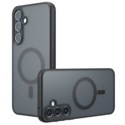 Husa Samsung Galaxy A55 5G Techsuit PureFrost MagSafe, negru frost