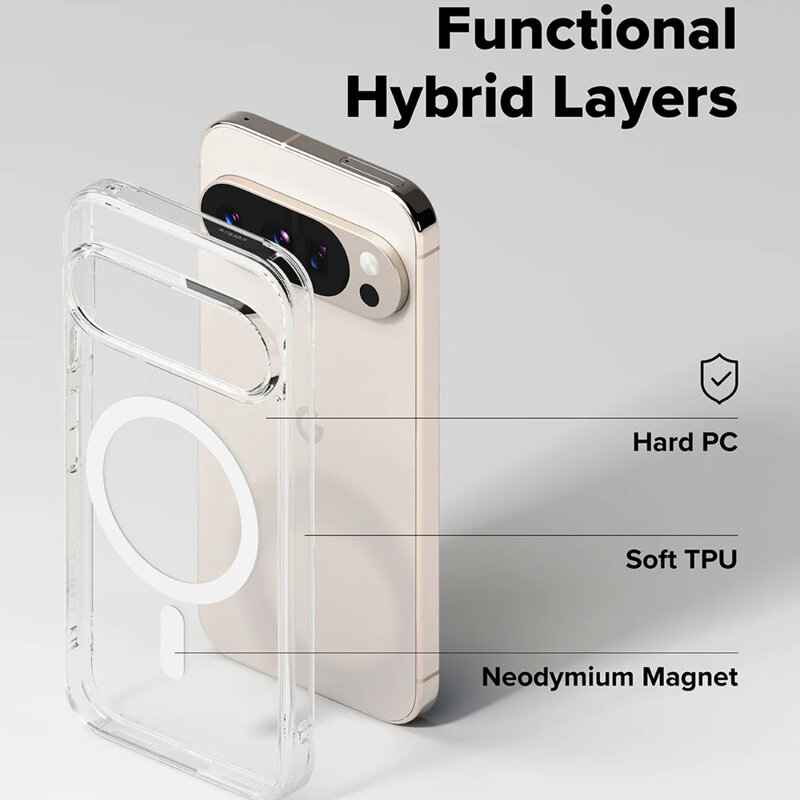 Husa Google Pixel 10 Ringke Fusion MagSafe, transparenta
