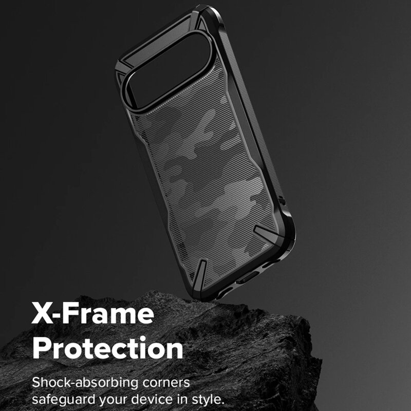 Husa Google Pixel 10 Ringke Fusion X Design, camuflaj