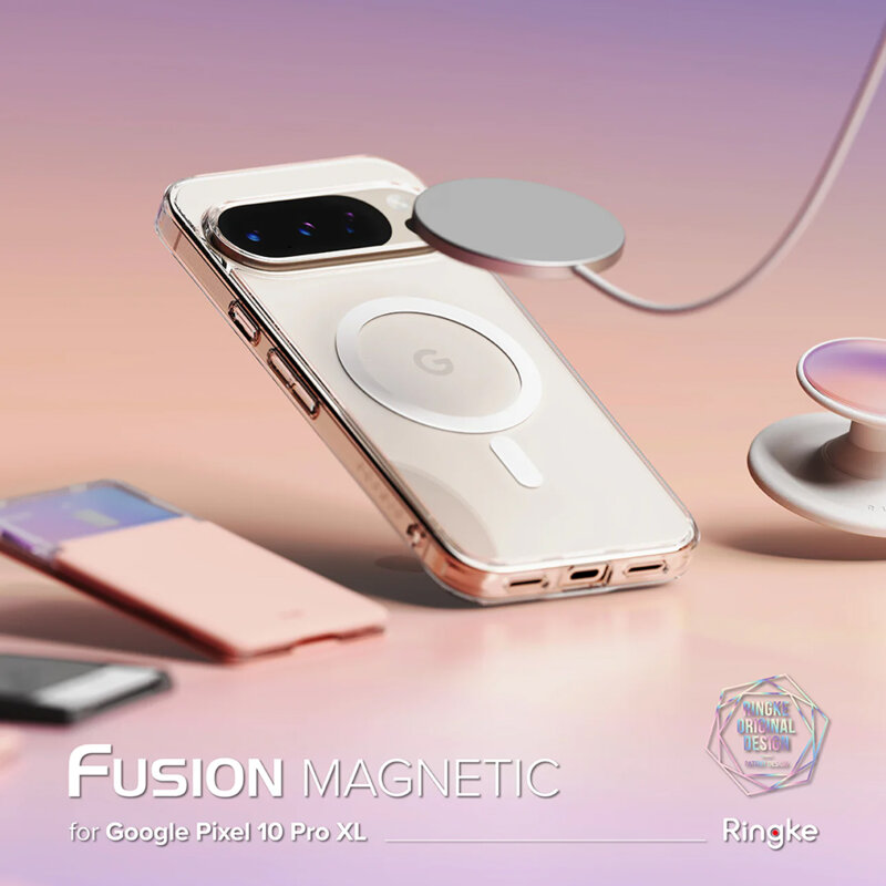 Husa Google Pixel 10 Pro XL Ringke Fusion MagSafe, transparenta