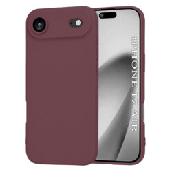 Husa silicon iPhone 17 Air Techsuit SoftFlex MagSafe, bordo