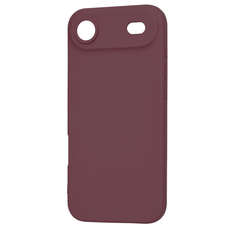 Husa silicon iPhone 17 Air Techsuit SoftFlex MagSafe, bordo