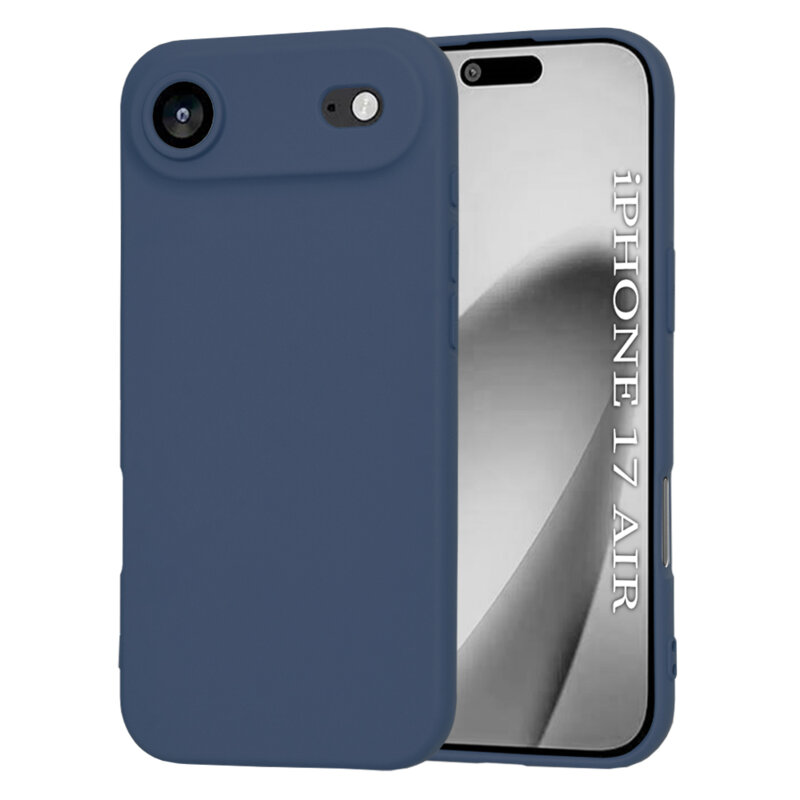 Husa silicon iPhone 17 Air Techsuit SoftFlex MagSafe, bleumarin