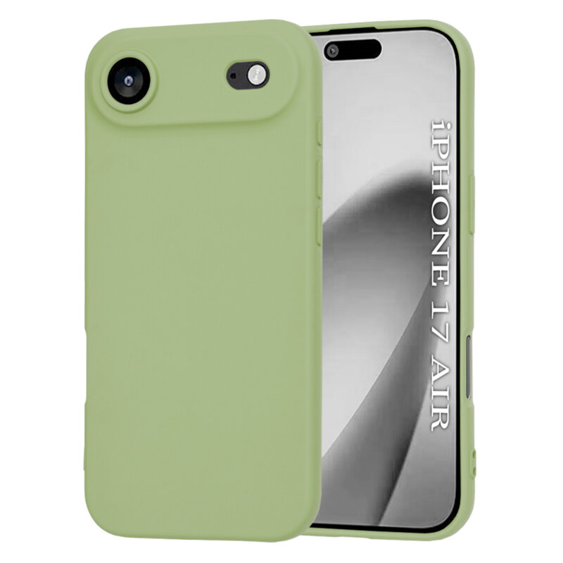 Husa silicon iPhone 17 Air Techsuit SoftFlex MagSafe, verde