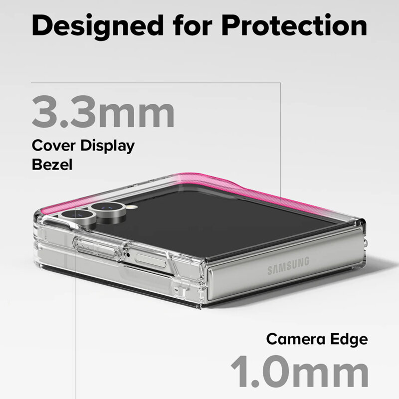 Husa Samsung Galaxy Z Flip7 Ringke Fusion MagSafe, transparenta