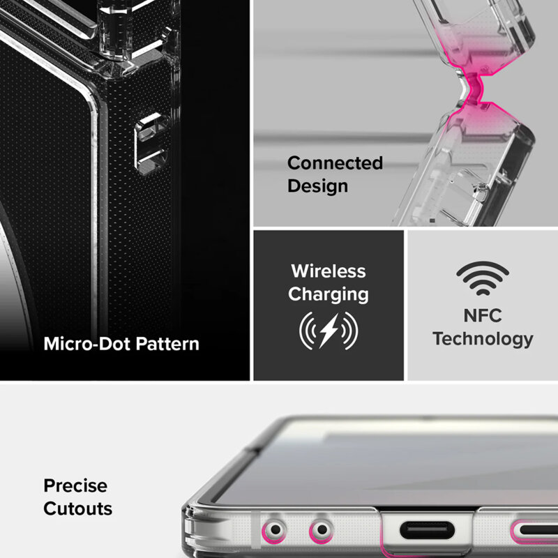 Husa Samsung Galaxy Z Flip7 Ringke Fusion MagSafe, transparenta