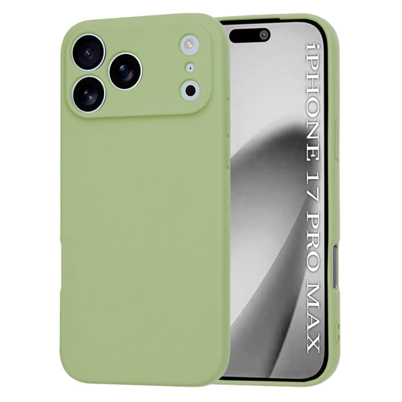 Husa silicon iPhone 17 Pro Max Techsuit SoftFlex MagSafe, verde