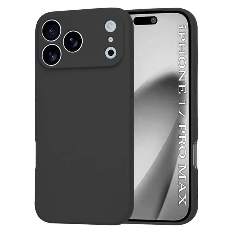 Husa silicon iPhone 17 Pro Max Techsuit SoftFlex MagSafe, negru