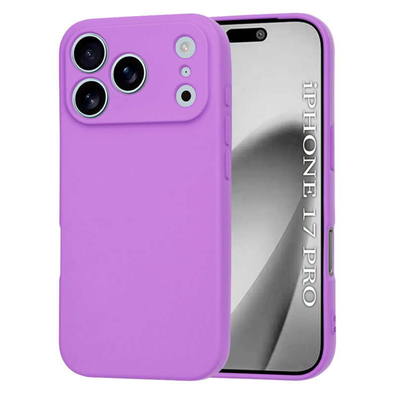 Husa silicon iPhone 17 Pro Techsuit SoftFlex MagSafe, mov