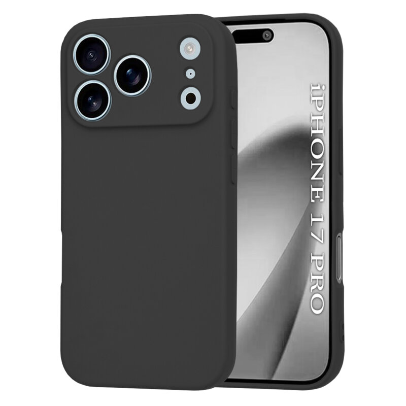 Husa silicon iPhone 17 Pro Techsuit SoftFlex MagSafe, negru