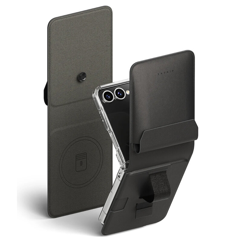 Husa Samsung Galaxy Z Flip7 Ringke Folio Grip Wallet Magnetic, negru