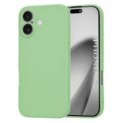 Husa silicon iPhone 17 Techsuit SoftFlex MagSafe, verde deschis