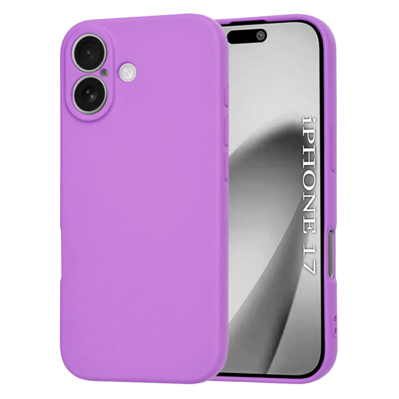 Husa silicon iPhone 17 Techsuit SoftFlex MagSafe, mov
