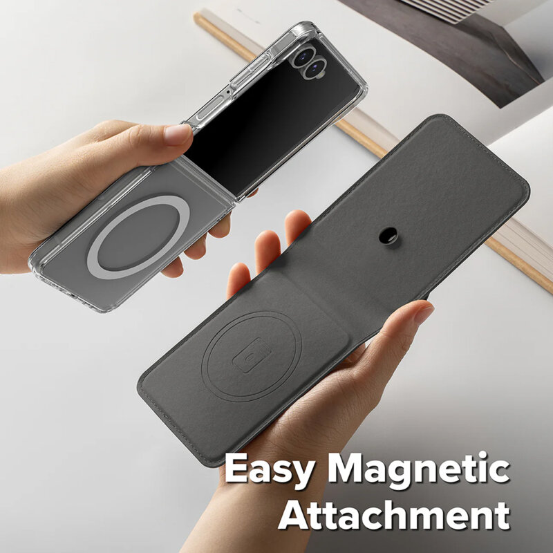 Husa Samsung Galaxy Z Flip7 Ringke Folio Grip Wallet Magnetic, maro