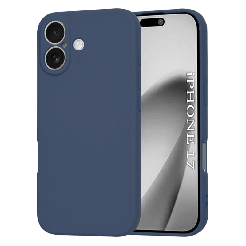 Husa silicon iPhone 17 Techsuit SoftFlex MagSafe, bleumarin