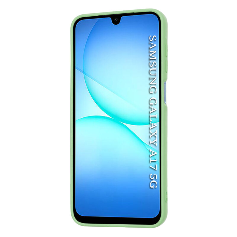 Husa silicon Samsung Galaxy A17 5G Techsuit SoftFlex, verde deschis