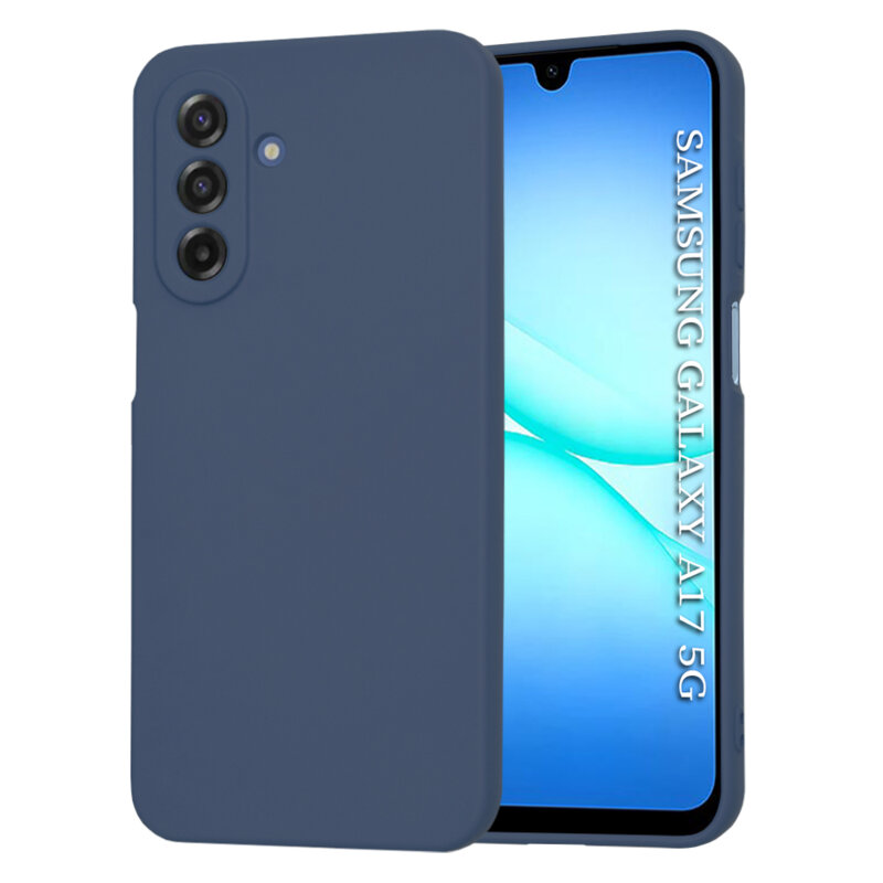 Husa silicon Samsung Galaxy A17 5G Techsuit SoftFlex, bleumarin