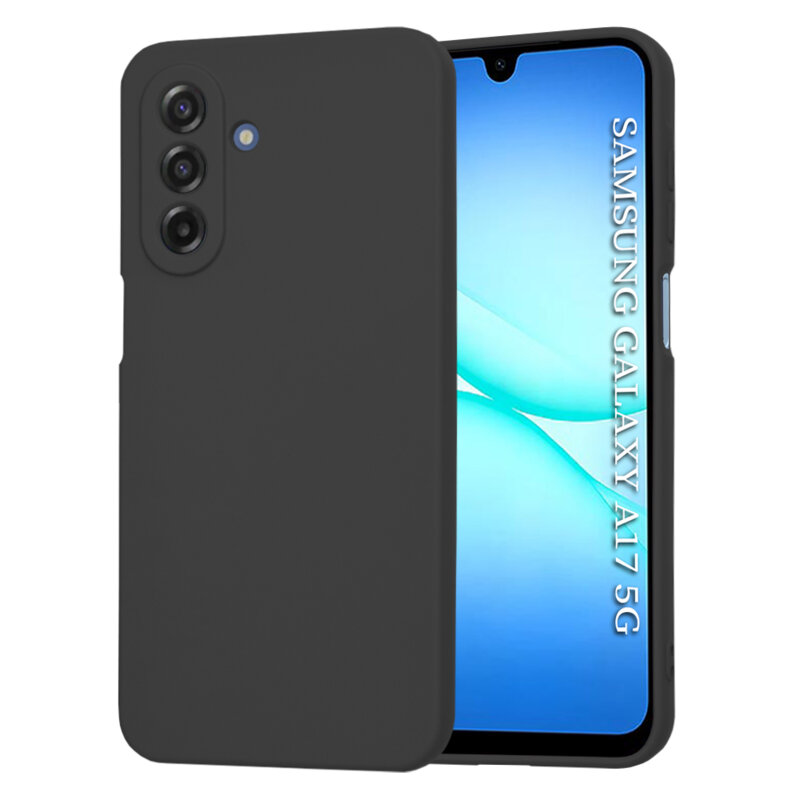 Husa silicon Samsung Galaxy A17 5G Techsuit SoftFlex, negru