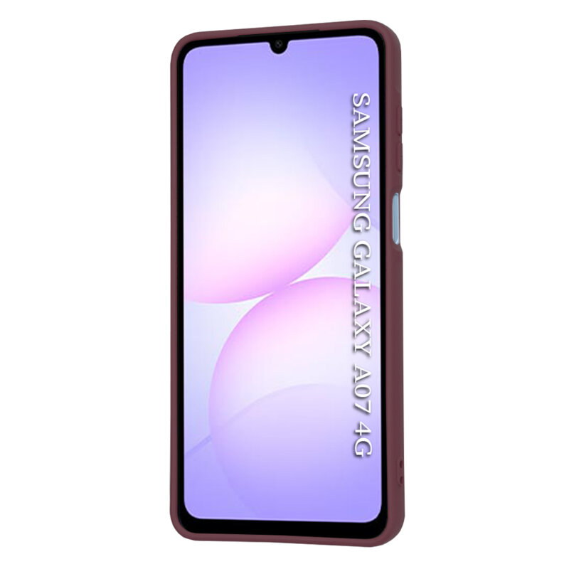 Husa silicon Samsung Galaxy A07 4G Techsuit SoftFlex, bordo