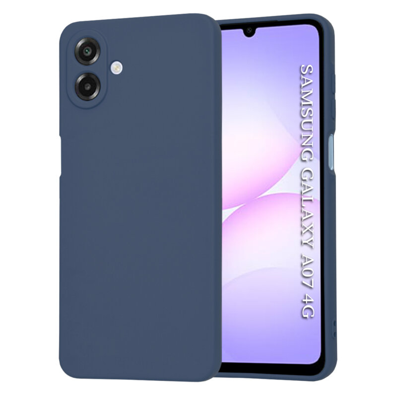 Husa silicon Samsung Galaxy A07 4G Techsuit SoftFlex, bleumarin