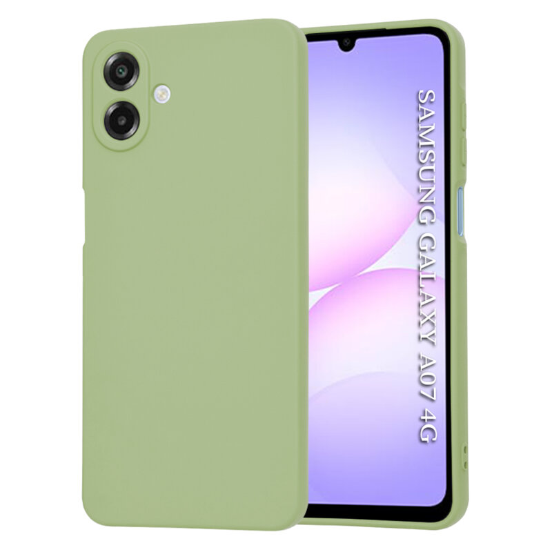 Husa silicon Samsung Galaxy A07 4G Techsuit SoftFlex, verde