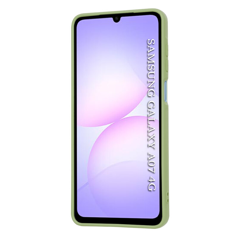 Husa silicon Samsung Galaxy A07 4G Techsuit SoftFlex, verde