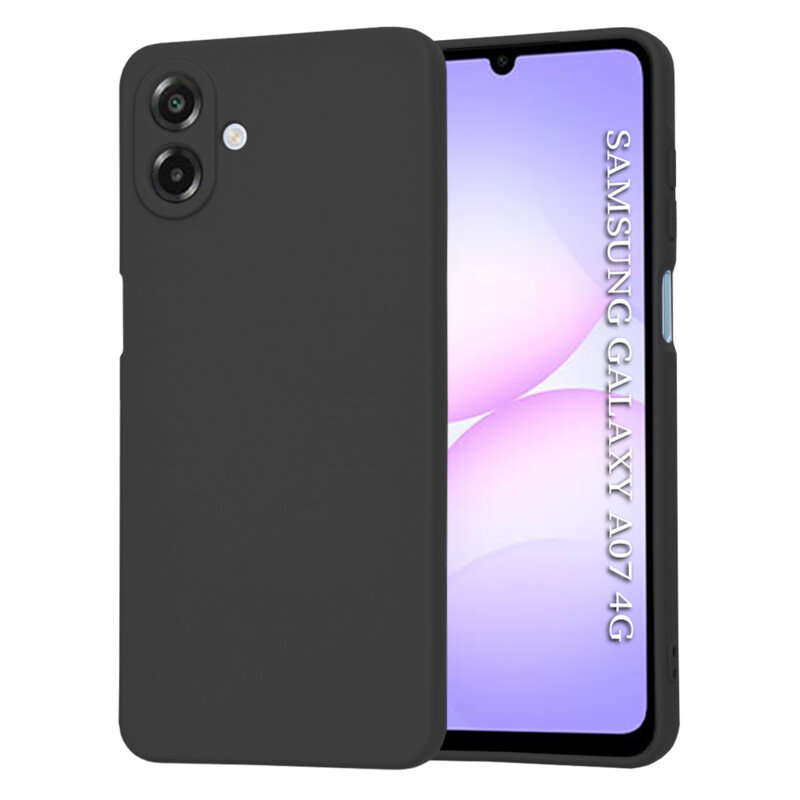 Husa silicon Samsung Galaxy A07 4G Techsuit SoftFlex, negru