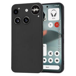 Husa silicon Nothing Phone (3) Techsuit SoftFlex, negru