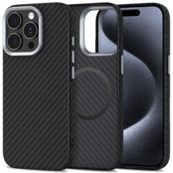 Husa iPhone 15 Pro Max Techsuit CarbonHalo MagSafe, negru