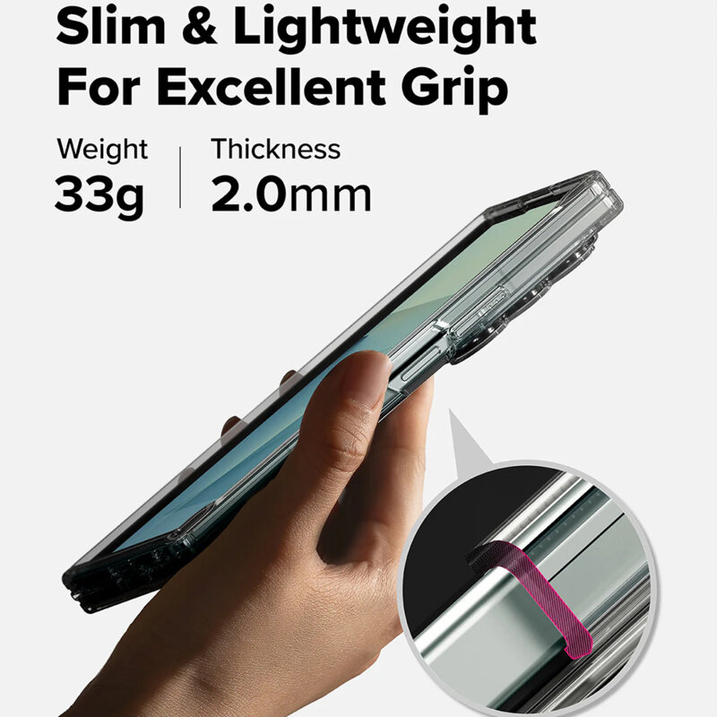 Husa Samsung Galaxy Z Fold7 Ringke Fusion, transparenta