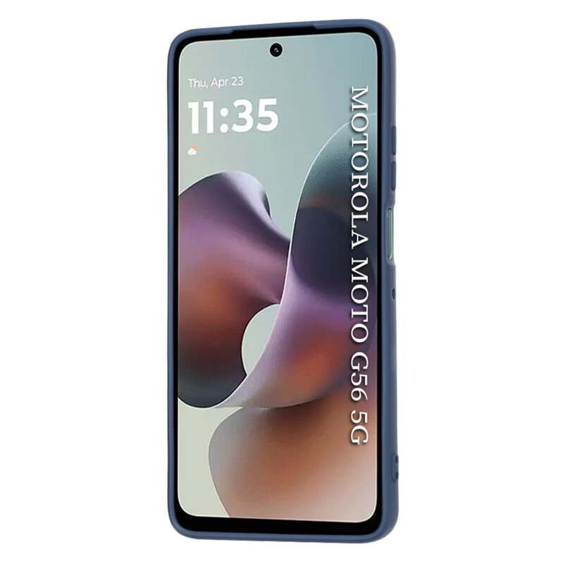 Husa silicon Motorola Moto G56 Techsuit SoftFlex, bleumarin