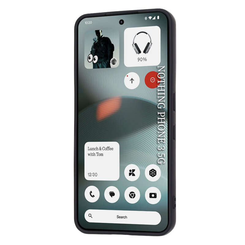 Husa silicon Nothing Phone (3) Techsuit SoftFlex, negru