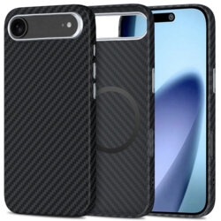 Husa iPhone 17 Air Techsuit CarbonHalo MagSafe, negru