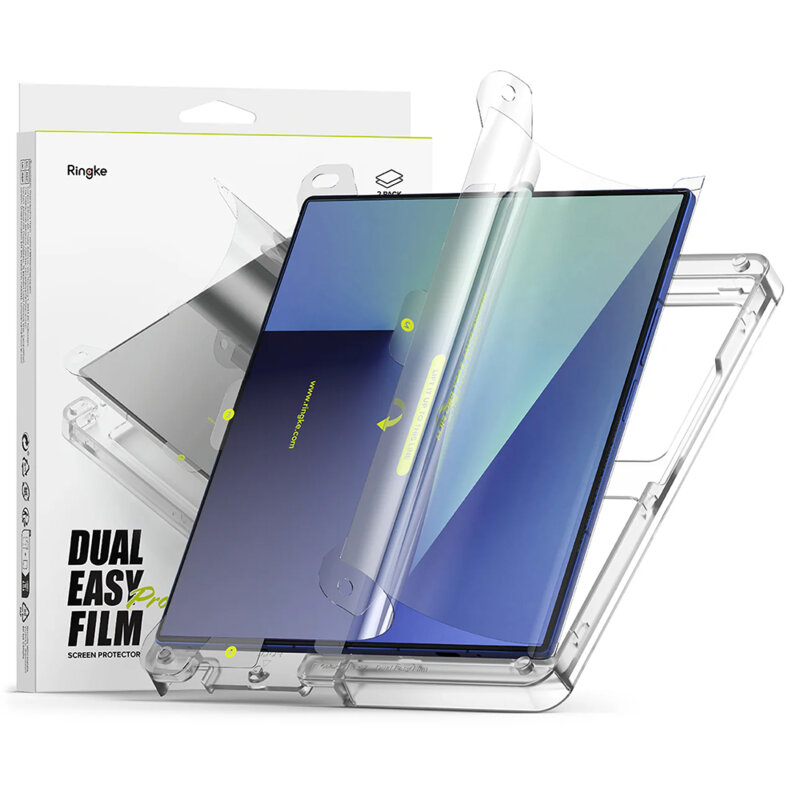 [Pachet 2x] Folie Samsung Galaxy Z Fold7 Ringke Dual Easy Pro Film, transparenta