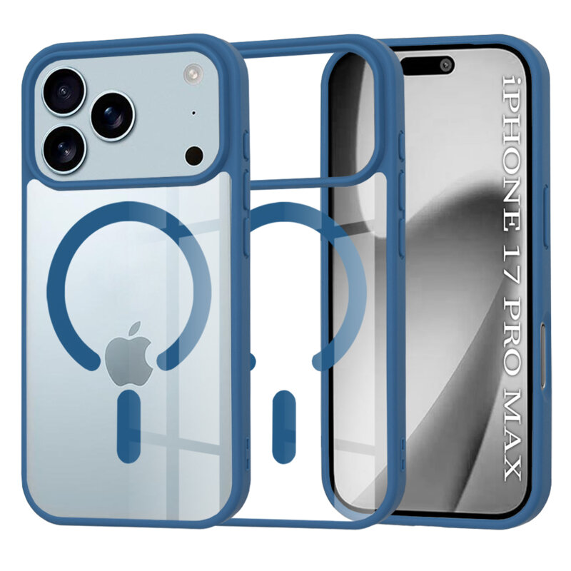 Husa iPhone 17 Pro Max Techsuit MagSafe Pro, albastru