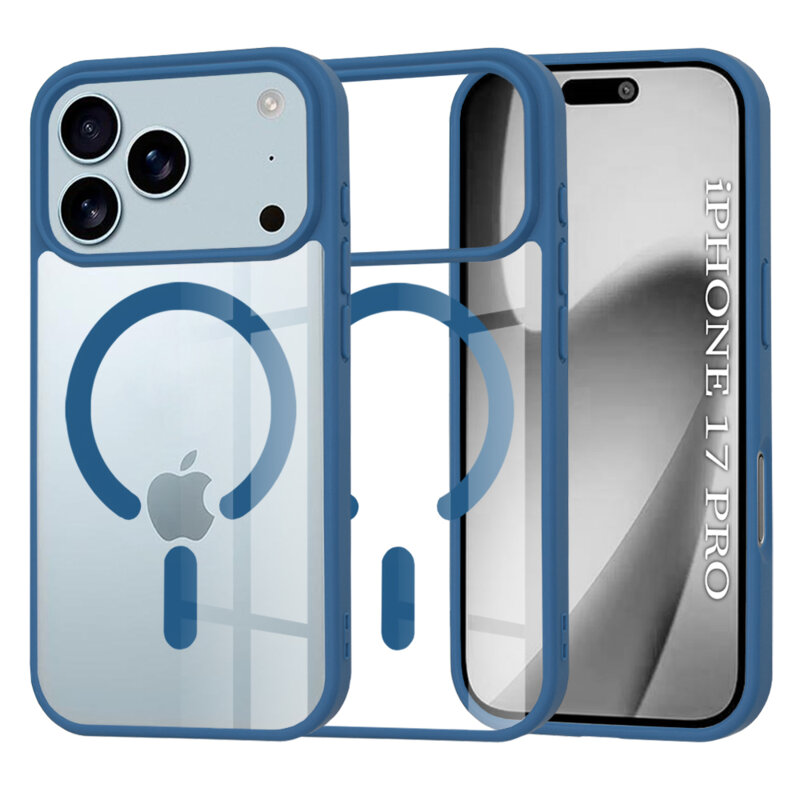 Husa iPhone 17 Pro Techsuit MagSafe Pro, albastru