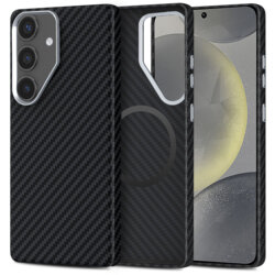 Husa Samsung Galaxy S24 Techsuit CarbonHalo MagSafe, negru