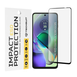 Folie sticla Motorola Moto G54 Techsuit ESD Glass, negru