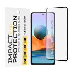 Folie sticla Xiaomi Redmi Note 10 Pro Techsuit ESD Glass, negru