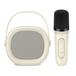 Boxa karaoke cu microfon Bluetooth Type-C Havit, SK819BT, bej